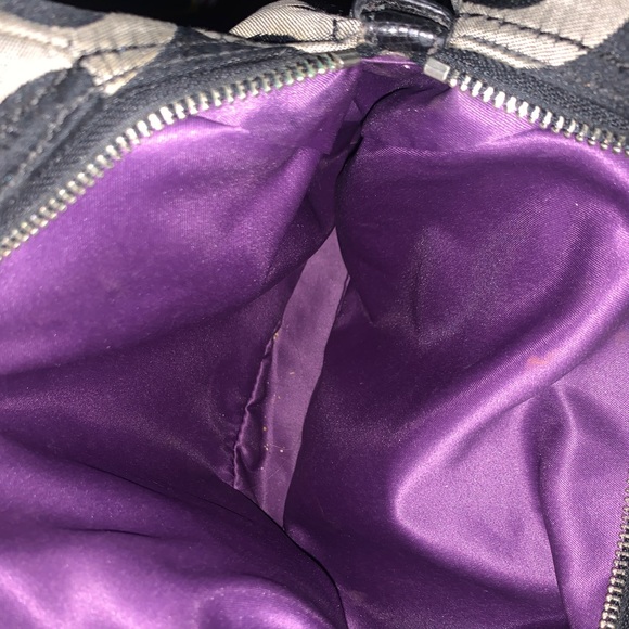 Silver COACH Shoulder Purse/ Handbag-Vintage - Picture 5 of 6